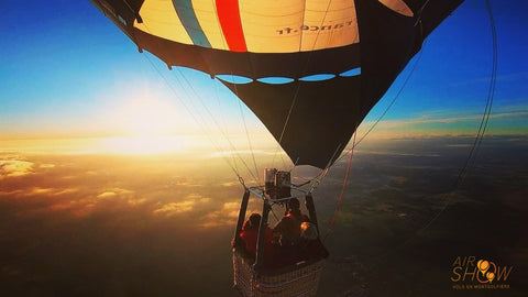 Exemple type des conditions idéales pour un vol en montgolfière