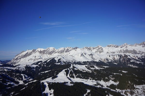 Survol des Alpes en montgolfière