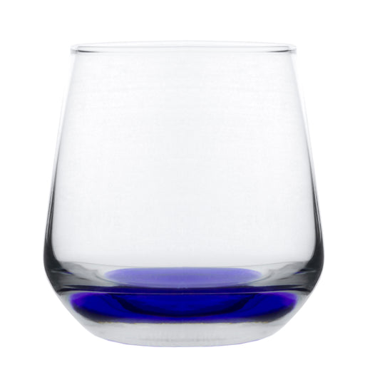 Crystal Clear Bowl Wine Drinking Glass with Fading Pastel — Red Co