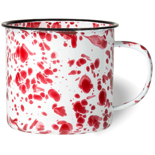 Red Coffee Mug - Ceramic - set of 4 - Cozy Hot Tea Milk Chocolate Coco -  ecodesign-us