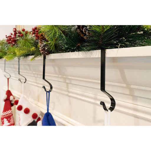 Cast Iron 8 Brown Straight Branch Stocking Holder with Rubber Base