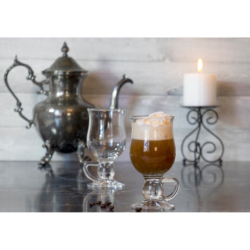 Glass Irish Coffee Mugs Clear Footed Coffee Cups With - Temu