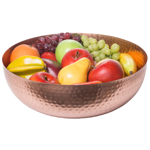 Red Co. 5 Quarts Large 11” Round Hammered Pure Copper Mixing Bowl — Red Co.  Goods