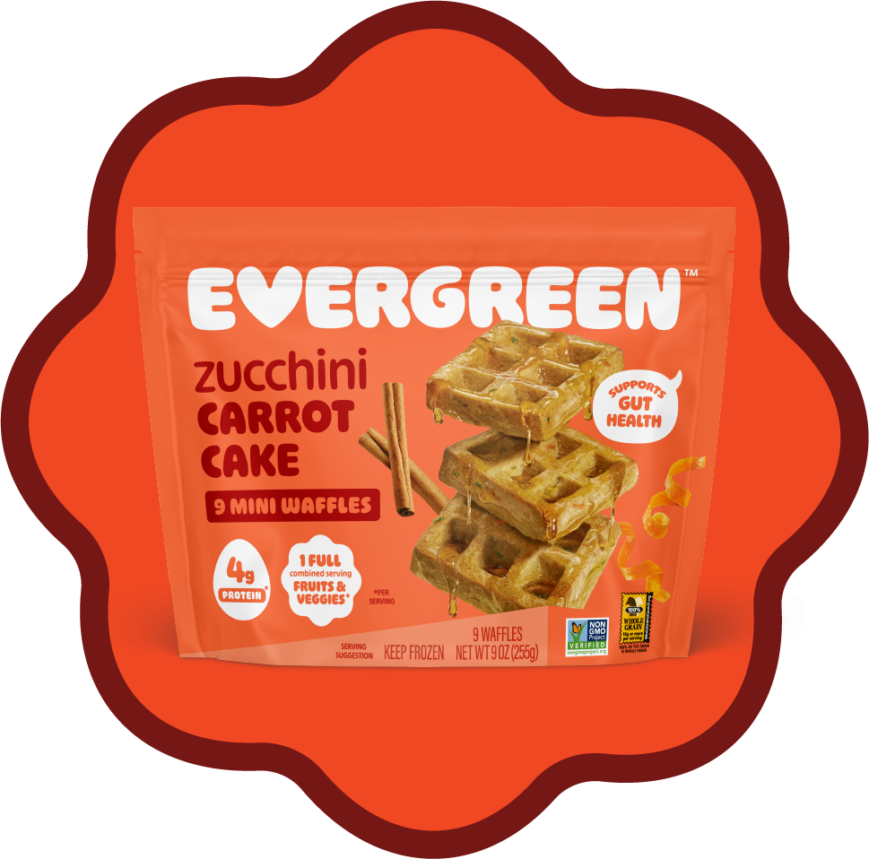 Evergreen Waffles Zucchini Carrot Cake Mini - 9 ct