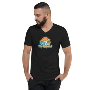 Unisex Short Sleeve V-Neck T-Shirt - The Flip Flop Hut
