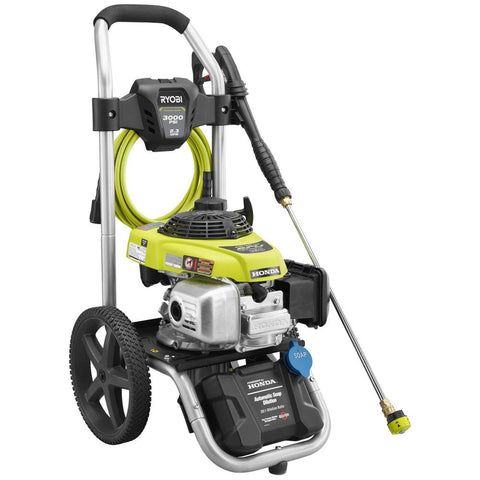 ryobi 3000 psi 2.3 gpm honda gas pressure washer