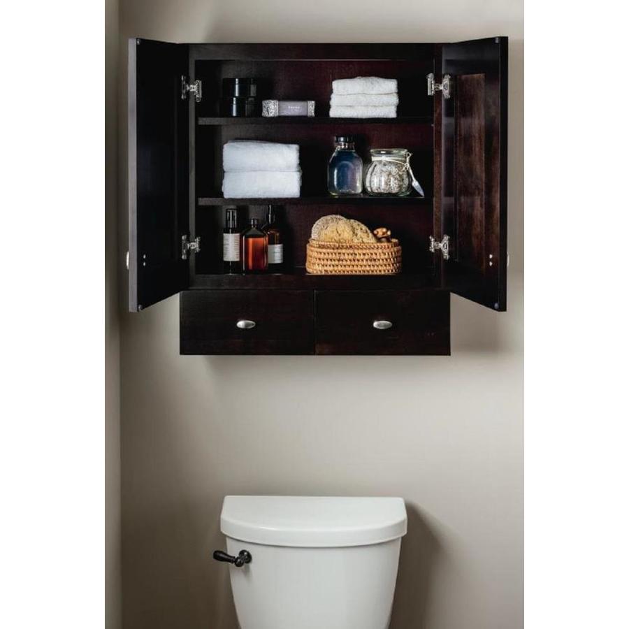 Diamond Freshfit Palencia 25 In W X 29 In H X 825 In D Espresso Bathr Super Arbor