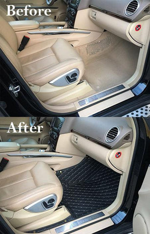 Custom car floor mats made to order to ensure perfect fit and supreme coverage. Seat covers in Red, Brown, Black, White, Blue, Coffee, Beige, Yellow, Gray and Creme.