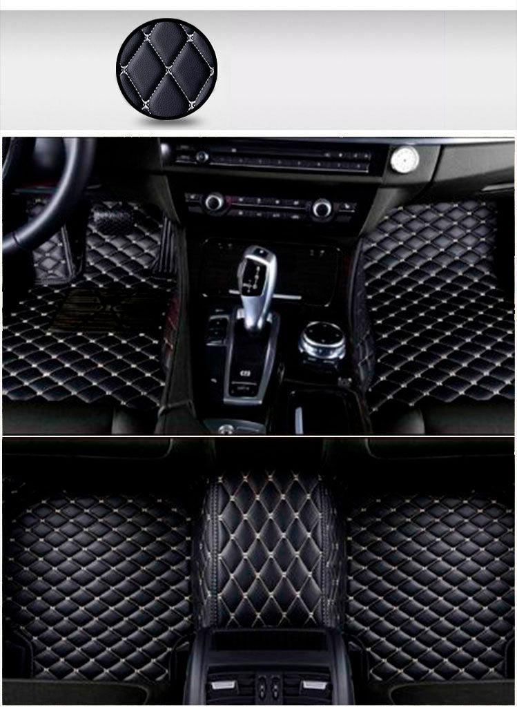 車用マット ZPXJSM Custom Making Car Floor Mats for 95 Sedan SUV Sports Car Full Coverage Cute Men Women Pads Protection NonSlip Leather Floor Liners B - 1