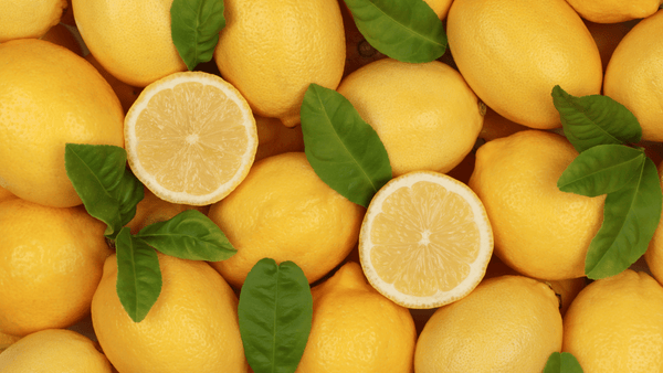 Full lemons and half lemons from a birds eye view