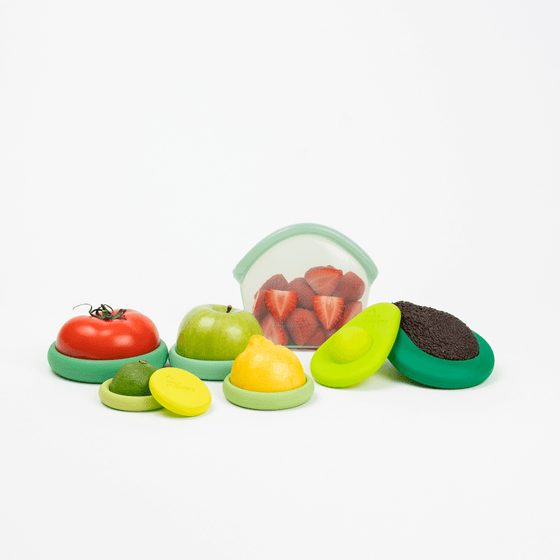 Set of 2 Avocado Food Huggers Silicone Food Savers Keep Your Avocado Fresh