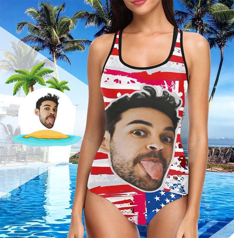 bathing suit with husband face