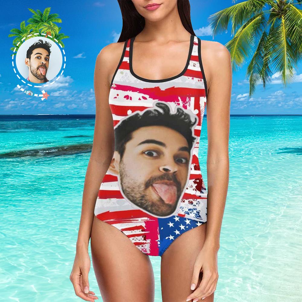 bathing suit with husband face