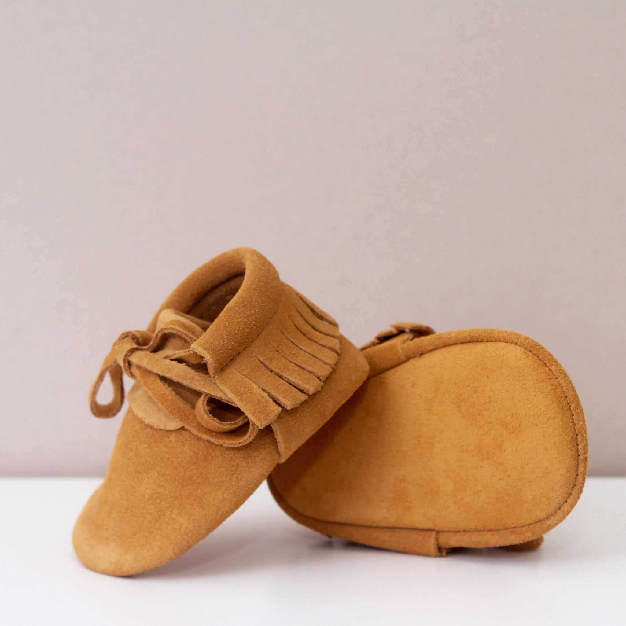 tan pram shoes