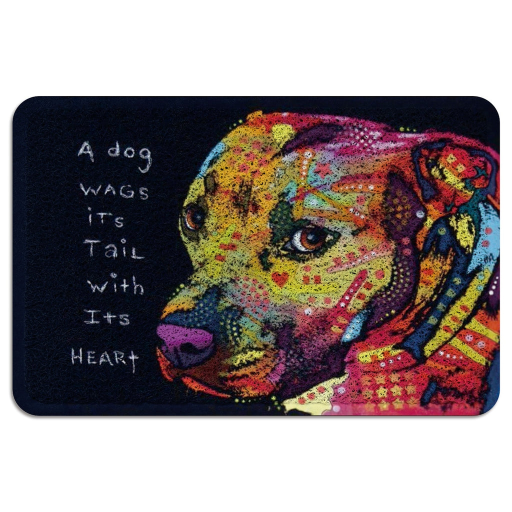 Dog Kitchen Rugs Mats Under A Pet Water Food Bowl Outdoor Rugs For