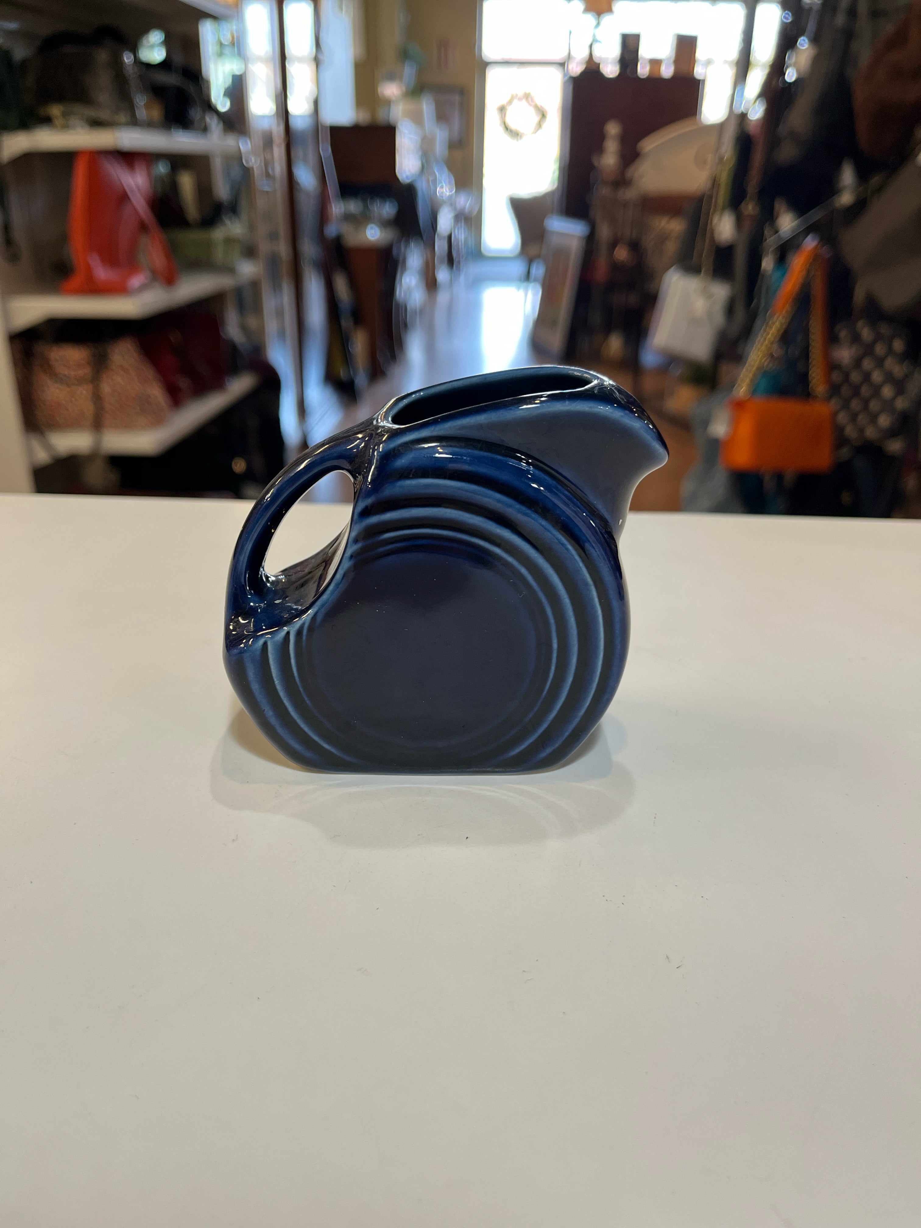 Fiesta ware Navy Creamer Pitcher