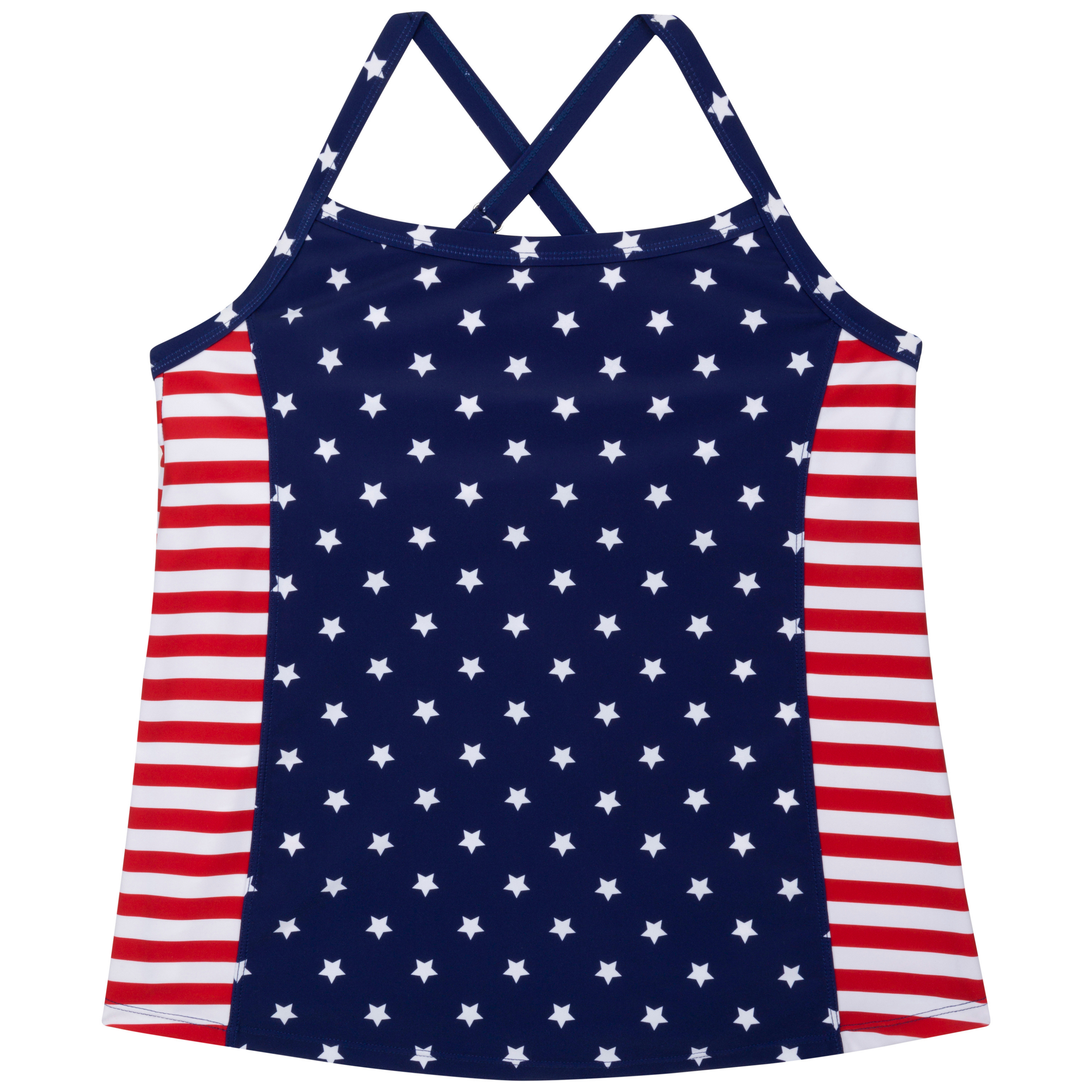 Women’s Strappy A-Line Tankini Top | “Americana”