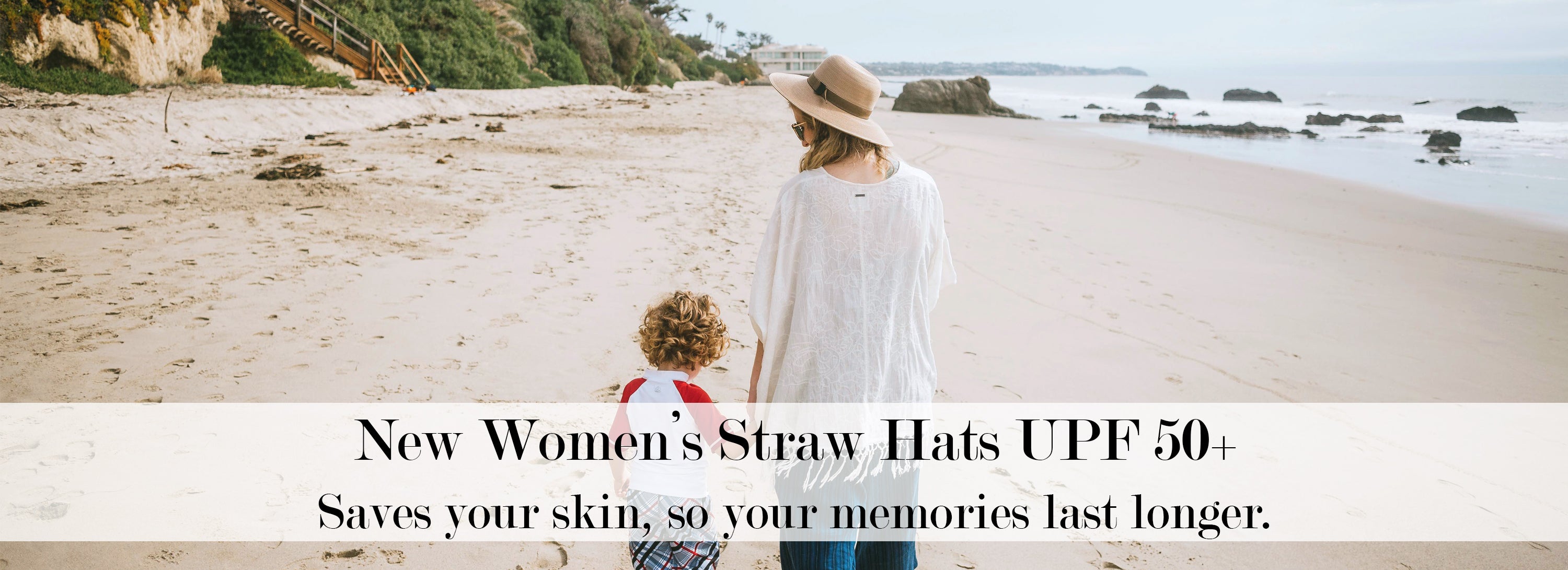 Women's Straw Sun Hat with UPF 50+ Sun Protection