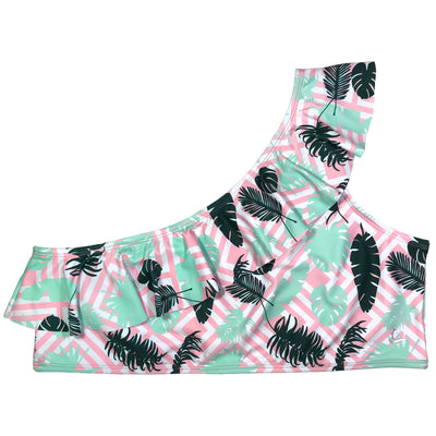 Women's One-Shoulder Bikini Top - Palm Breeze, SwimZip® UPF 50+ Sun  Protective Swimwear & UV Zipper Rash Guards