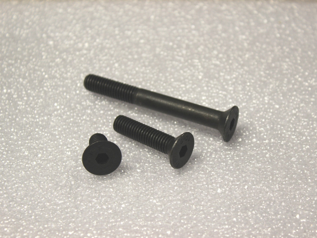8mm (1.25 pitch) Flat Head Socket Head Cap Screws (plated)