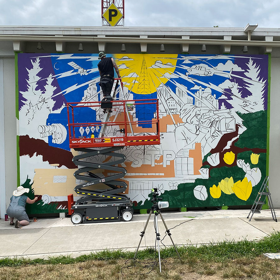 KSTP MN State Fair Building Mural