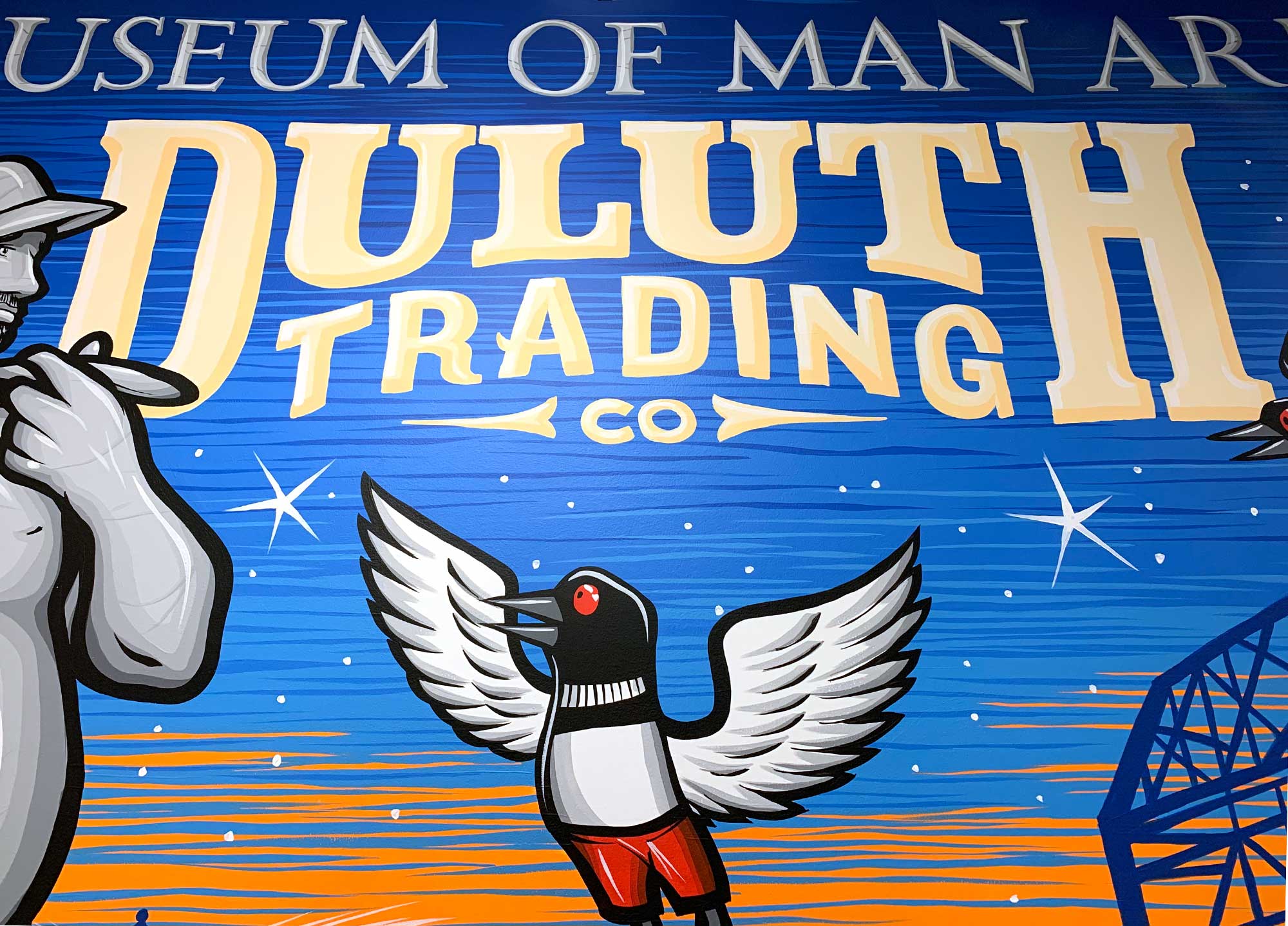 Duluth Trading Company Mall of America Logo Mural