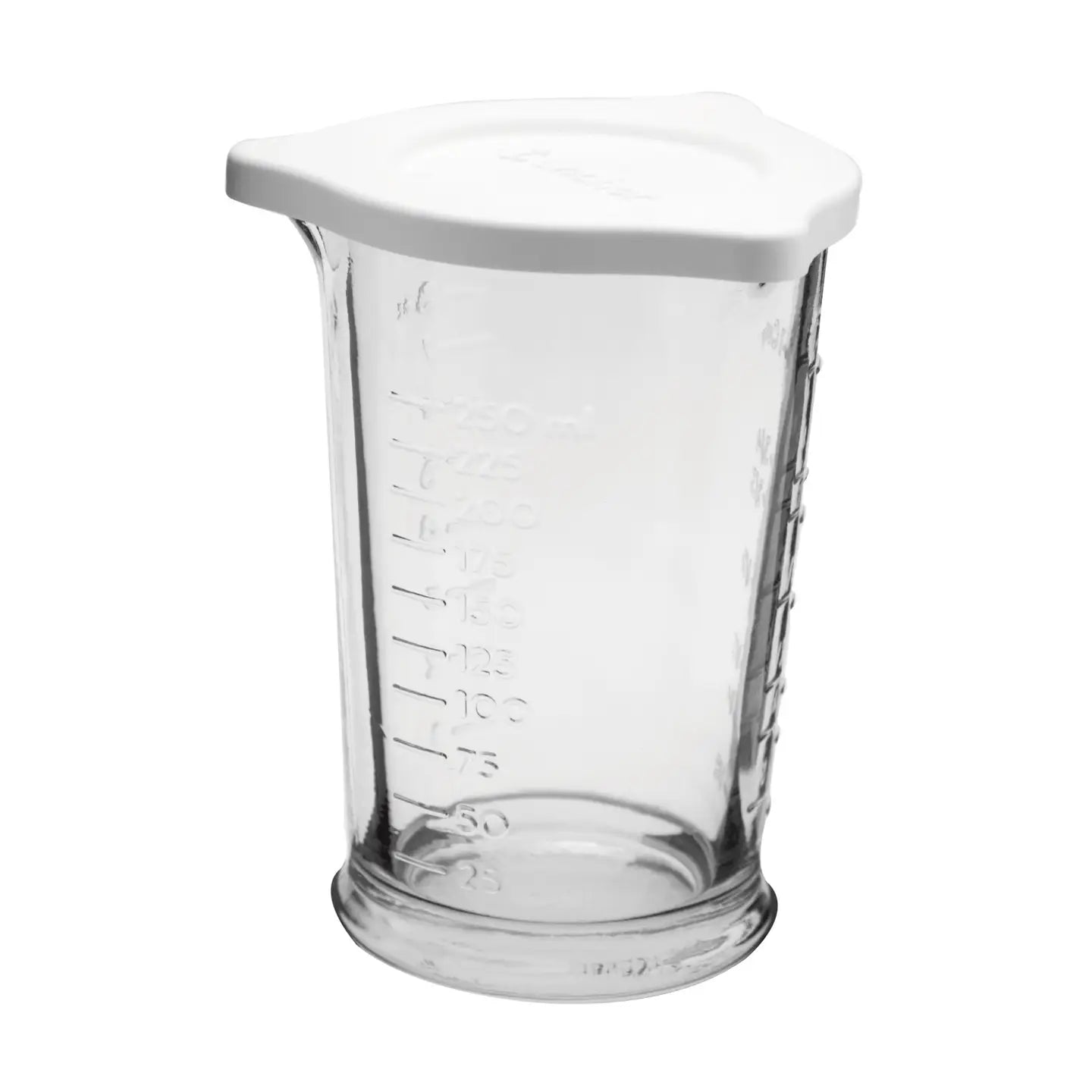 Triple Pour Measuring Glass w/ Lid 8OZ