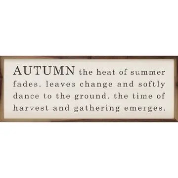 Autumn Heat Fade 12x4 Sign