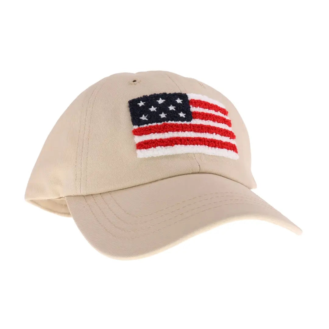CC Chenille USA Flag Patch Cap
