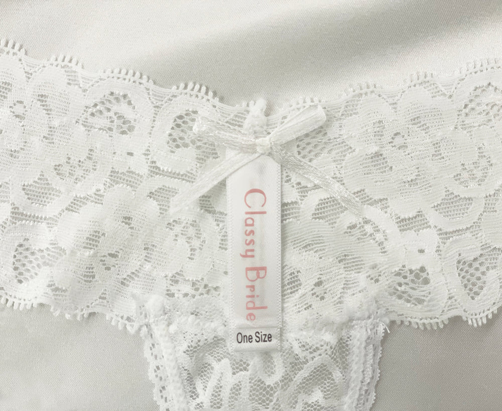 Something Blue Darling Lace Thong – Classy Bride