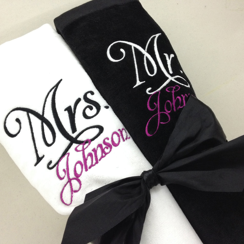 Personalized Wedding Beach Towels Sold Individually Personalized Wedding,  Wedding Gifts, Unique Wedding Gifts
