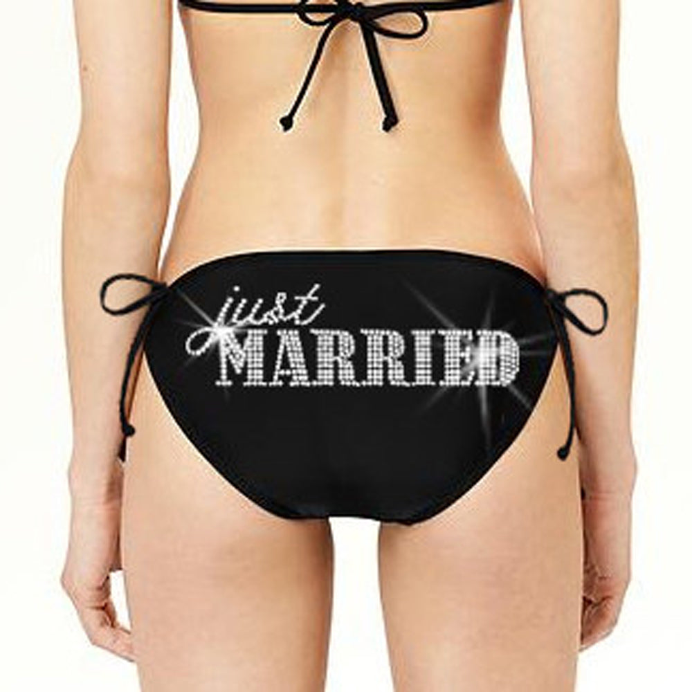 just married bikini coverup