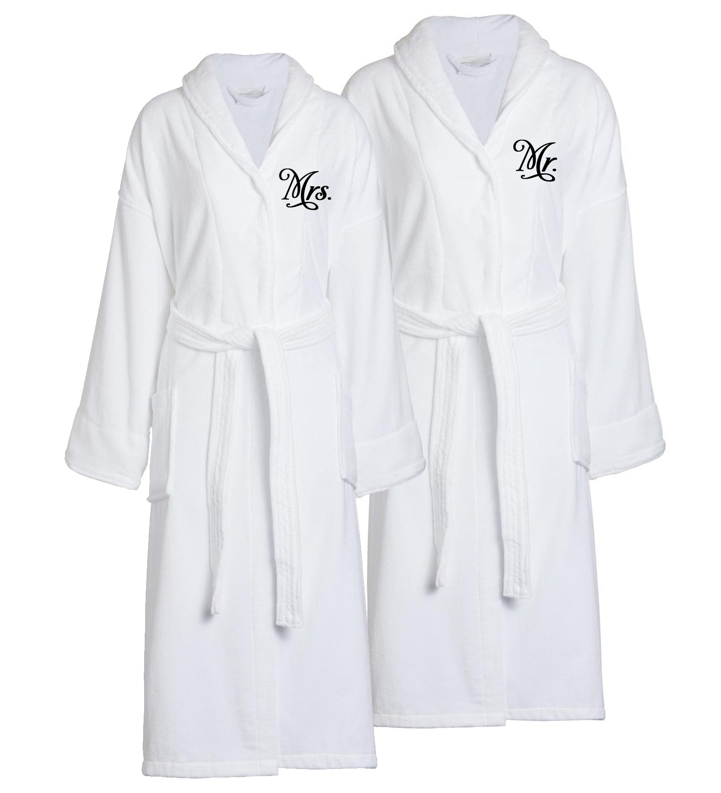 Mr And Mrs Robe Set Bride And Groom Robes Wedding Robes Classy Bride 9120