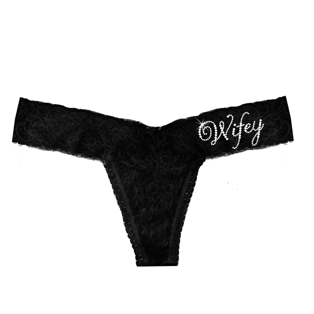 Rhinestone Wifey Bridal Thong, Wifey Underwear, Wifey Lingerie – Classy  Bride