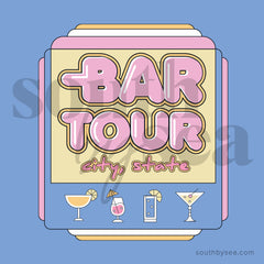Senior Bar Crawl Bar Tour Custom Sorority Design
