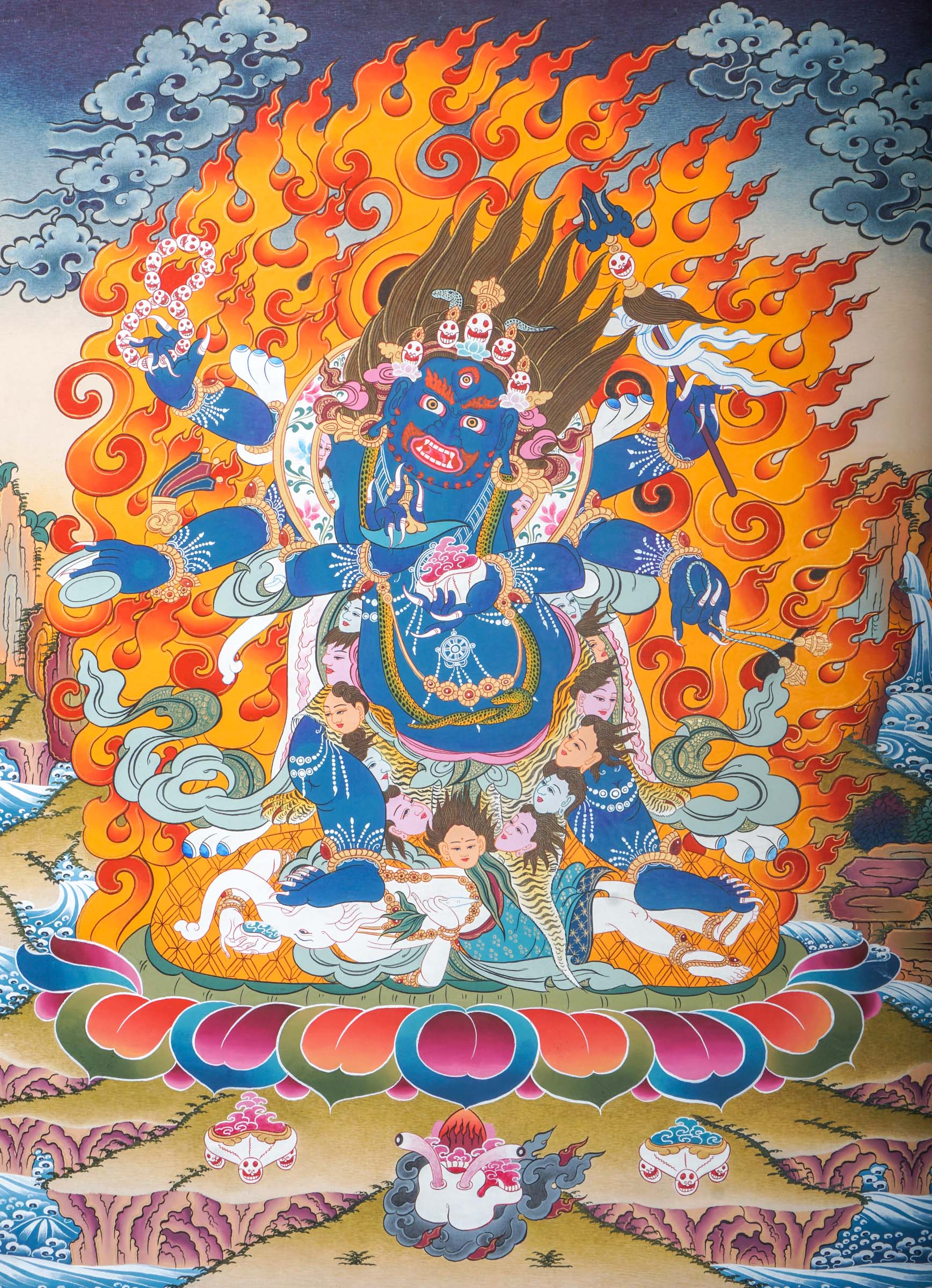 Mahakala Thangka painting