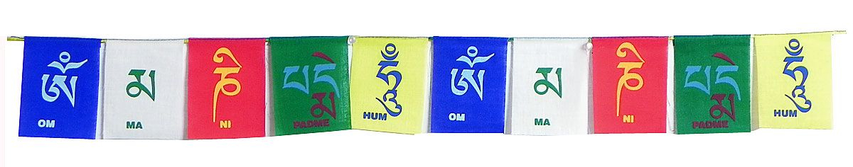 Chenrezig Mantra Prayer Flag 