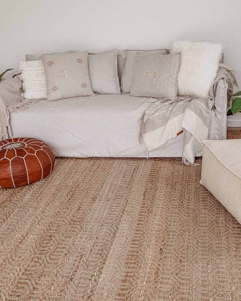 White Jute Rug Perfect for Your Living Space - Mocka