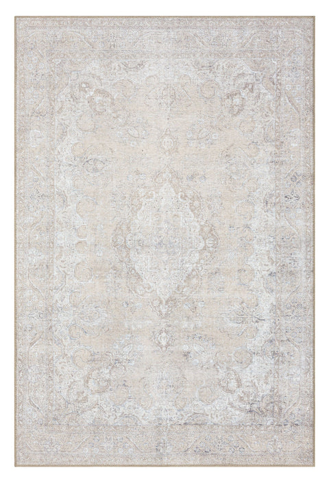 Ines Ivory & Grey Flatweave Indoor Outdoor Rug