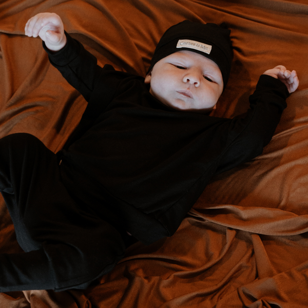 Stretch Beanie and Swaddle Set