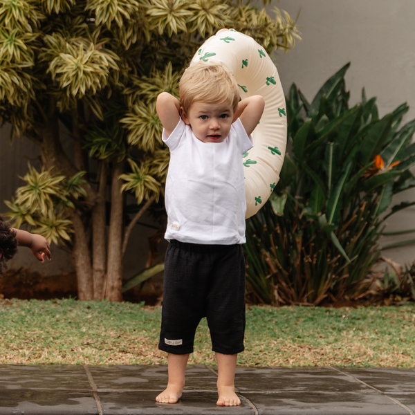 Toddler + Kids Muslin Harem Shorts