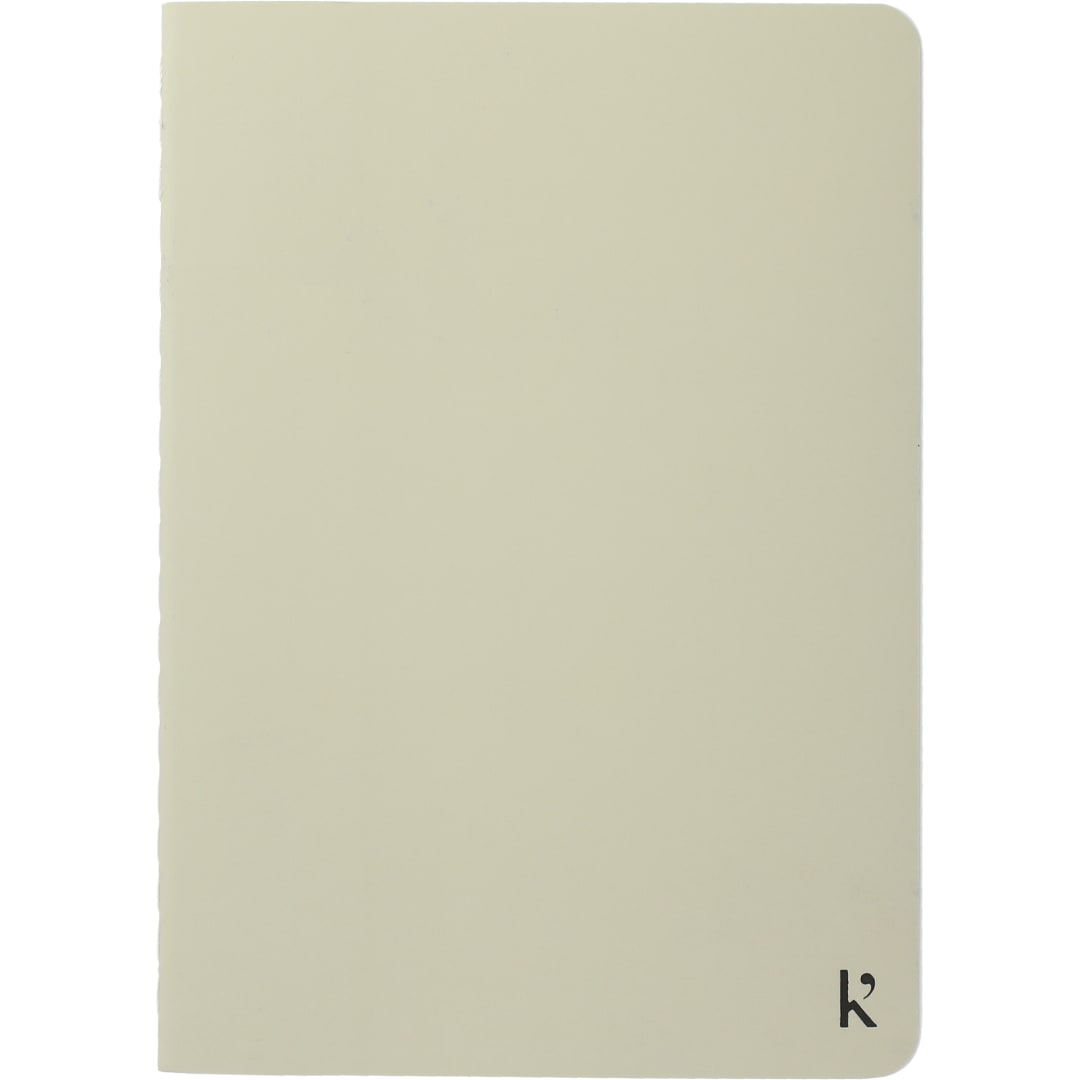 Karst Grey Pocket Stone Paper Notebook - Sample