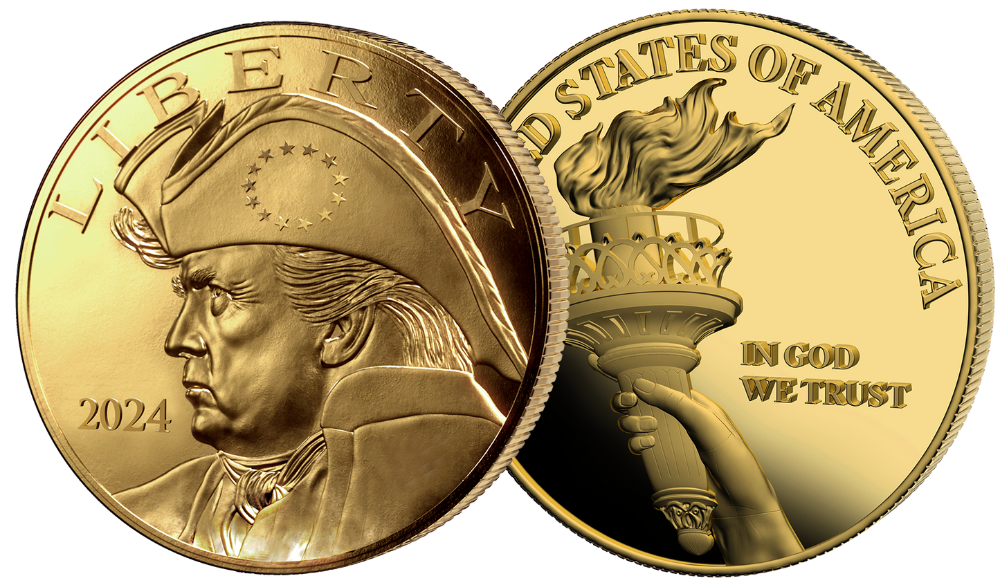Patriotic Trump - 100 Gold & Silver Coin Monster Bundle