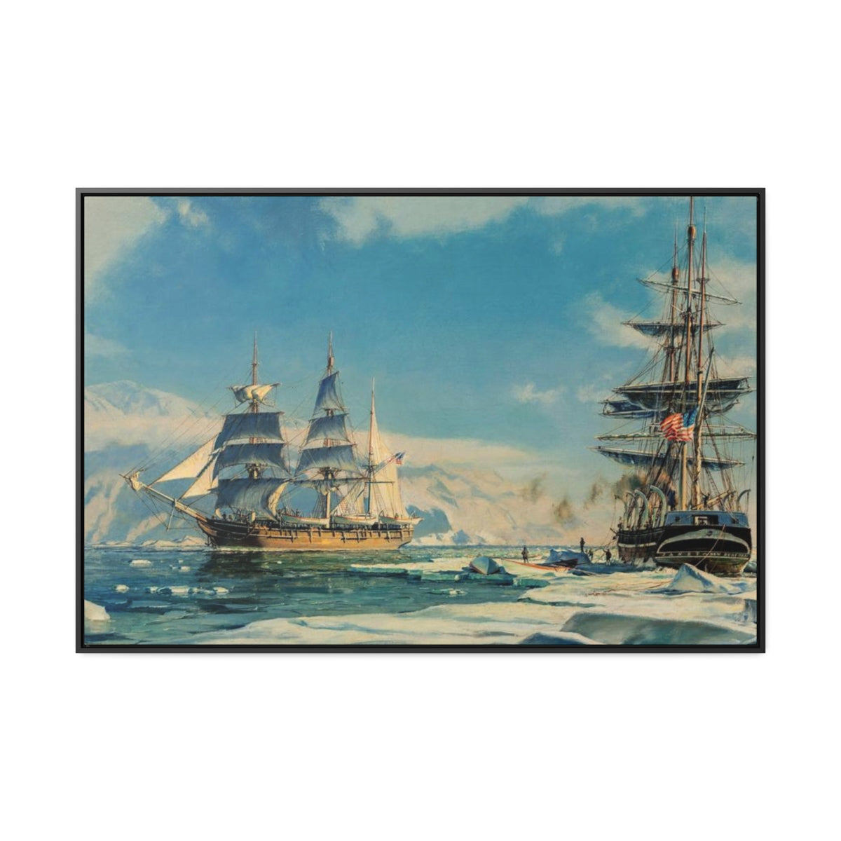Sitka Harbor - Framed Canvas Wrap