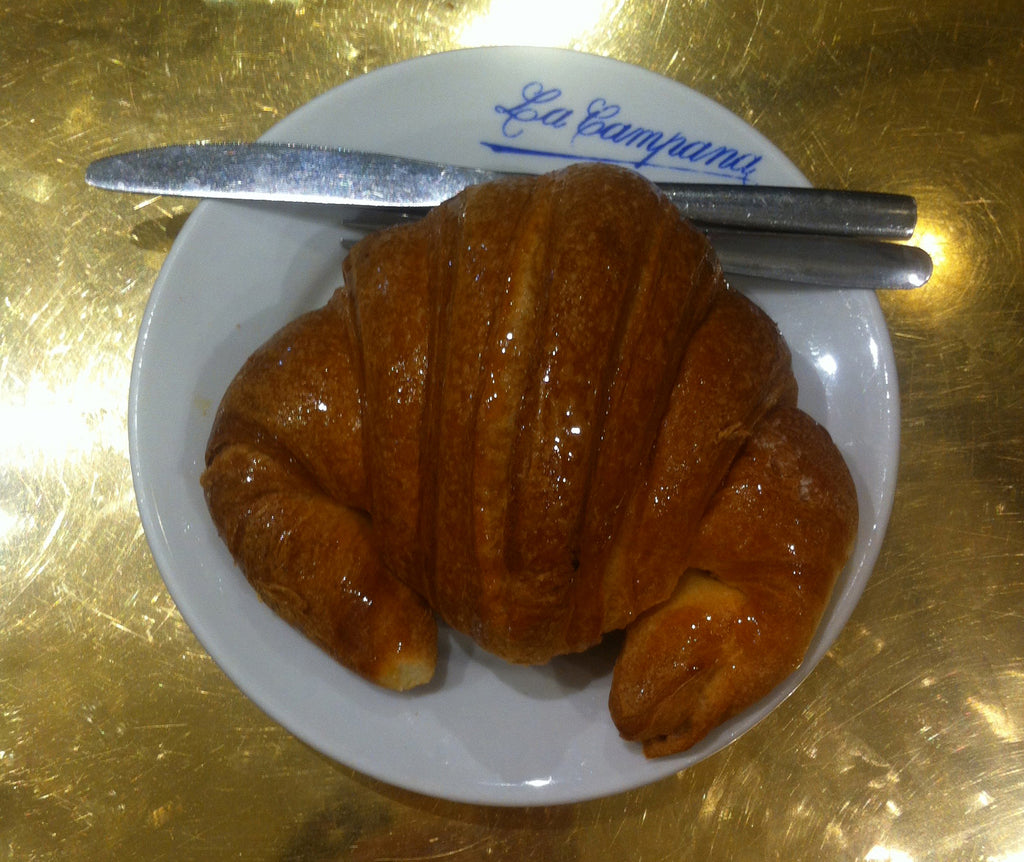 Croissant in Campana cafe in Seville.