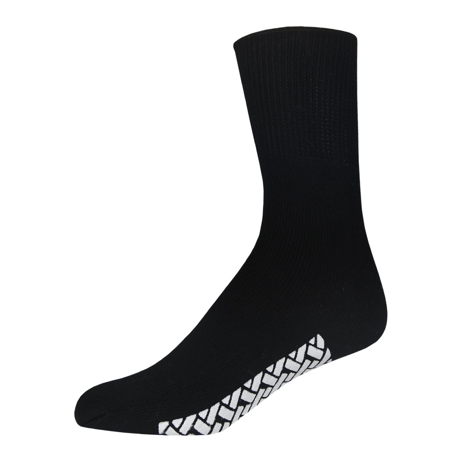 Men's Non Skid Diabetic Socks, Cotton With Rubber Gripper Bottom, Size ...