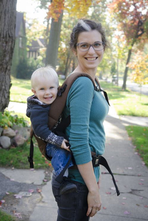 Action Made in USA Baby Carrier - Solid Chocolate Brown 