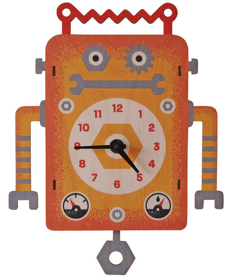 wooden clock for toddlers