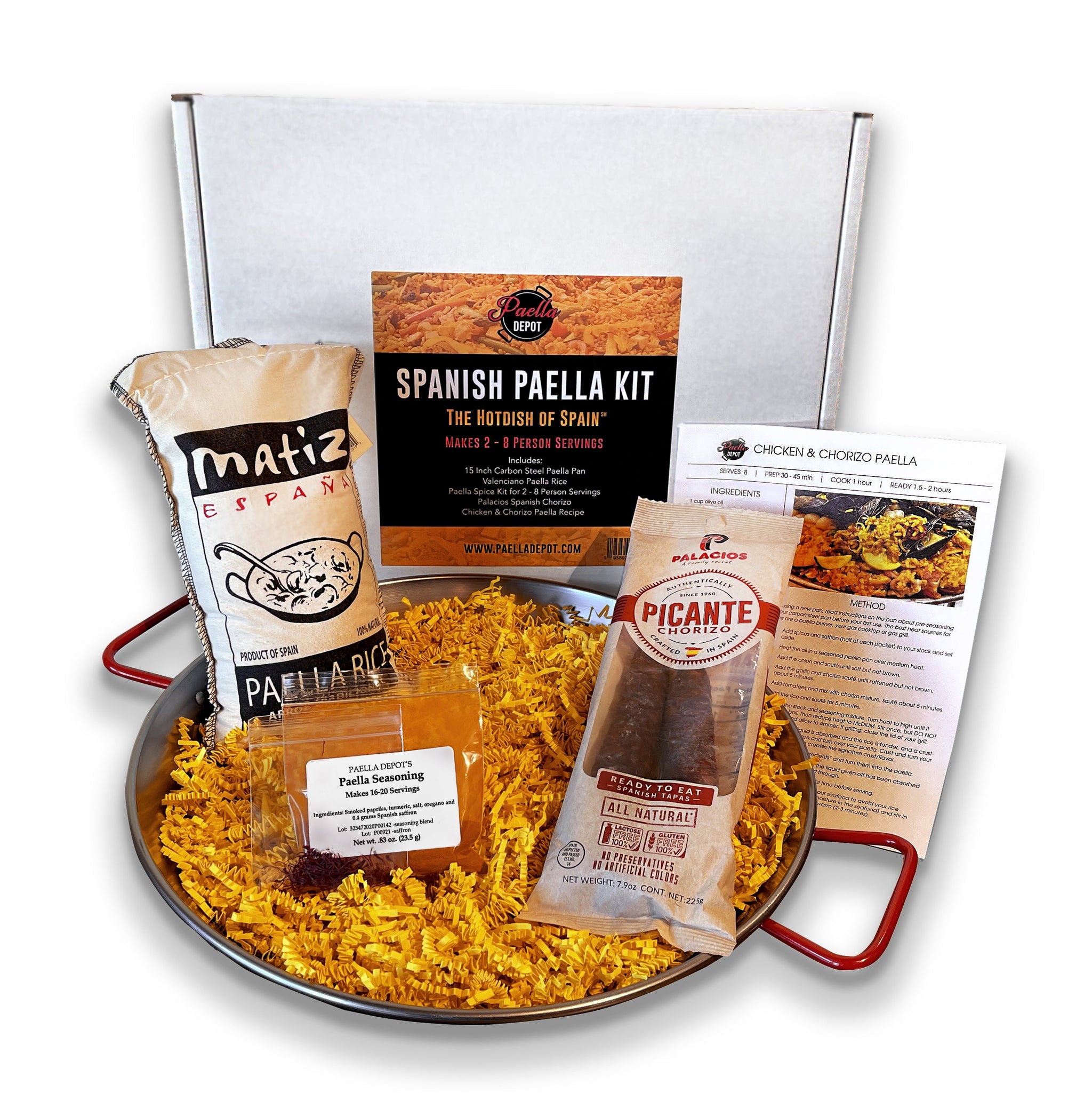 Spanish Paella Gift Set with Paella Pan