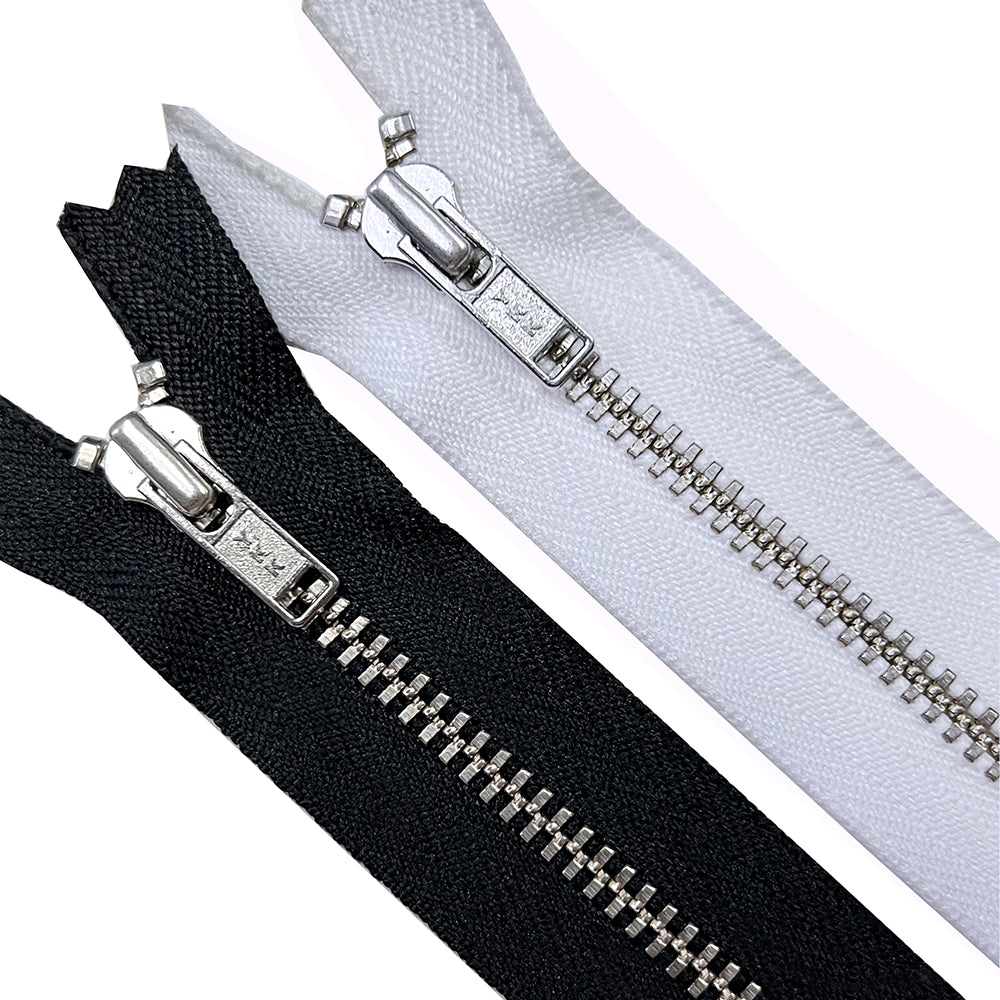 YKK- #3 Classic Silver Closed-End YKK Metal Zipper – JHONEA ACCESSORIES
